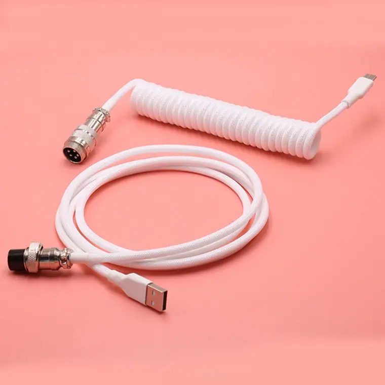 5PIN male GX16 aviator to Type-c and usb to 5pin gx16 female wire cable set nickel plated