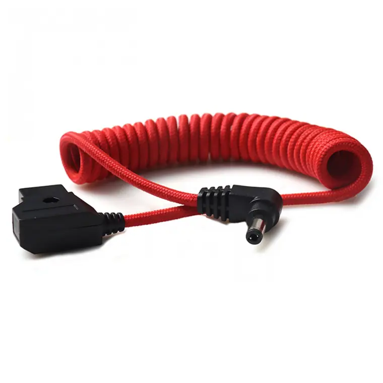 2.5dc to 2.1mm dtap cable anton bauer battery dtap male to d tap male coiled cable