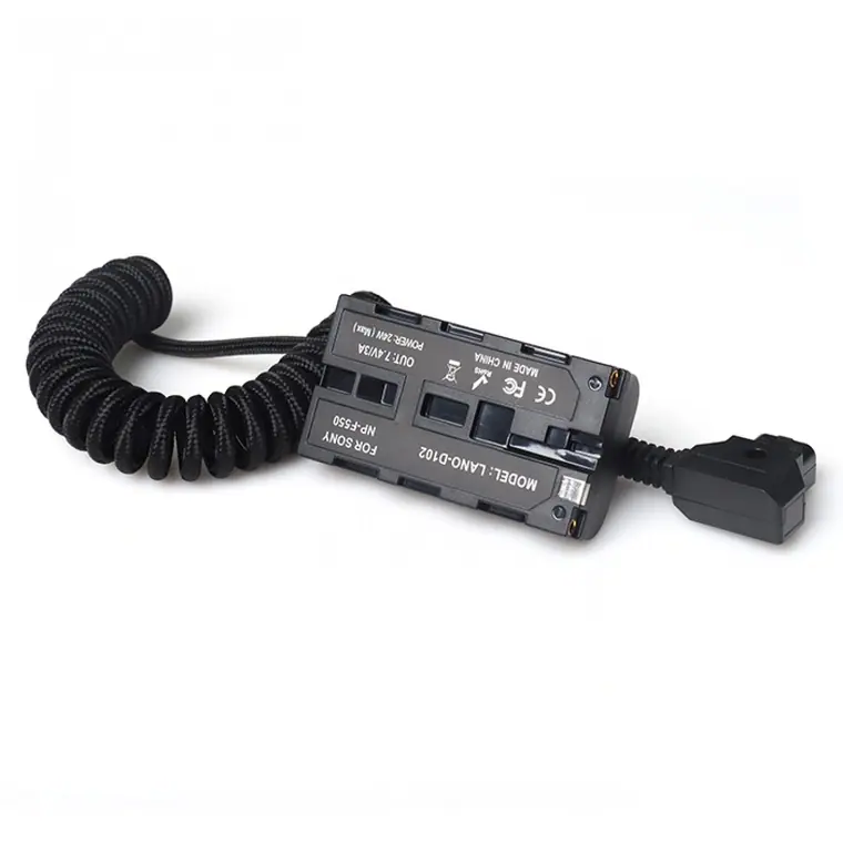 kondor blue d-tap to camera l series dummy battery n e6 dummy battery Np-f550 to dtap power cable