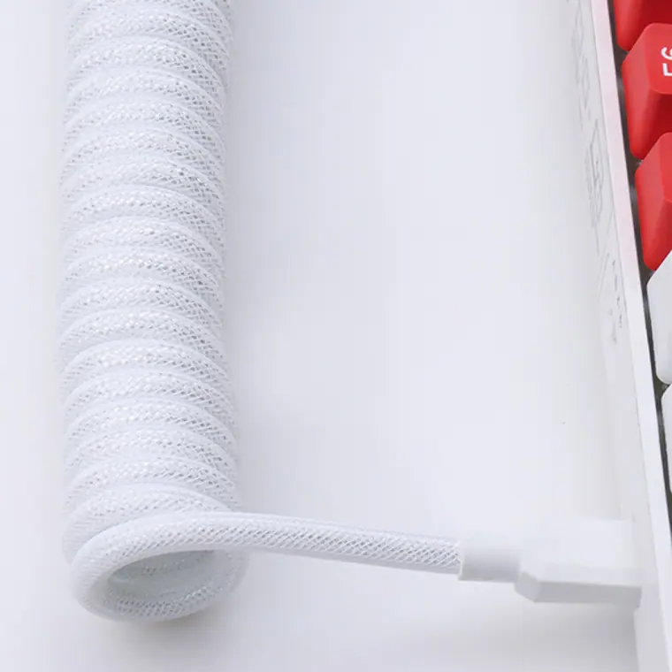 type c spring spiral usb cable mechanical keyboard coiled cable coiled type c usb mechanical cable