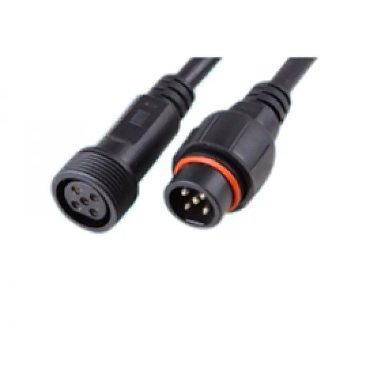 Led lights 12 volt male female waterproof dc power pigtail connector