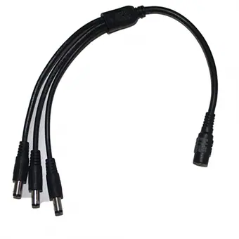12V DC Power Extension Splitter Cable 5.5x2.1 Male Connector DC Power Splitter Cable