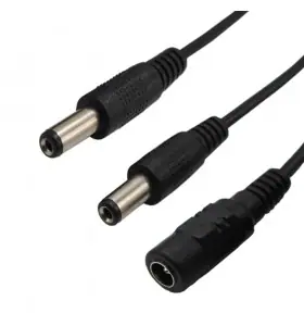 Premium 3.5*1.35MM Male to Female 2 Ways Splitter DC Power Cable for CCTV Security Camera view 2