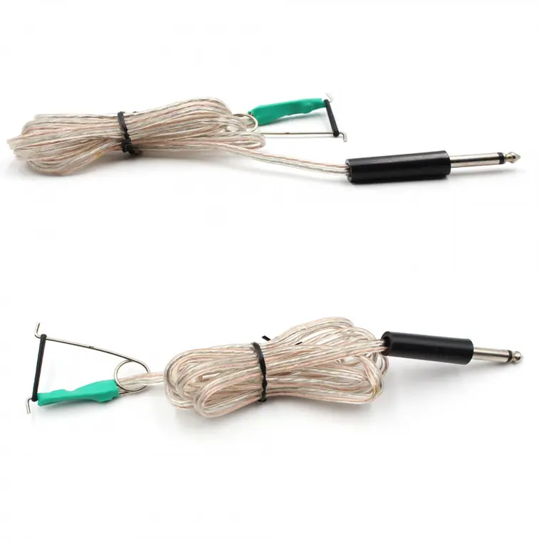 2M Tattoo Power Supply 1/4 Inch Jack Plug Soft Silicone Cable