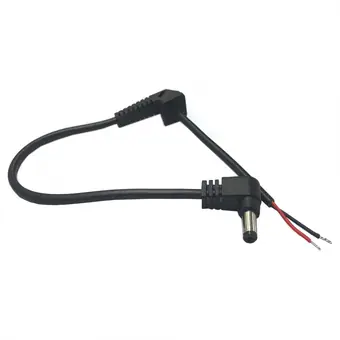 dc angle d male to open end cable