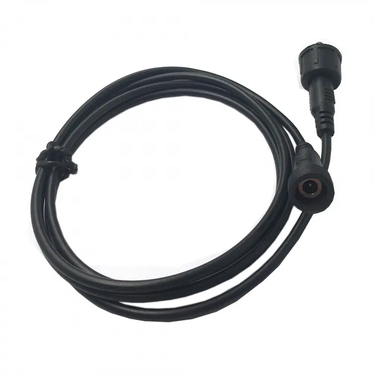dc3.5*1.35 female to dc 3.5*1.35 male cable with screw cap;waterproof cable
