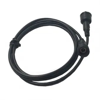 dc3.5*1.35 female to dc 3.5*1.35 male cable with screw cap;waterproof cable view 2