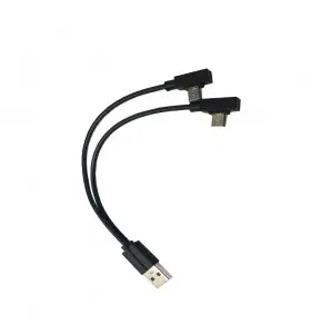 usb to 2 micro right angle cable view 2