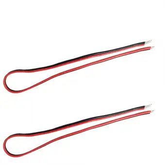 Power cable with 2*tinned UL 2468 red black color view 2