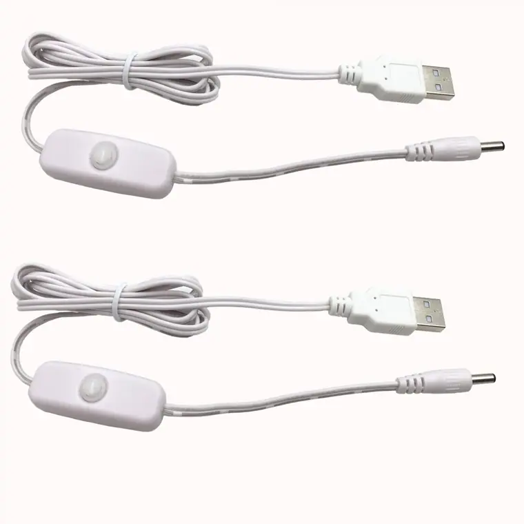 3.5*1.35mm dc power cable female to usb connector plug