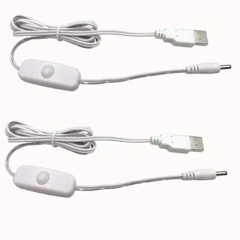 3.5*1.35mm dc power cable female to usb connector plug view 2