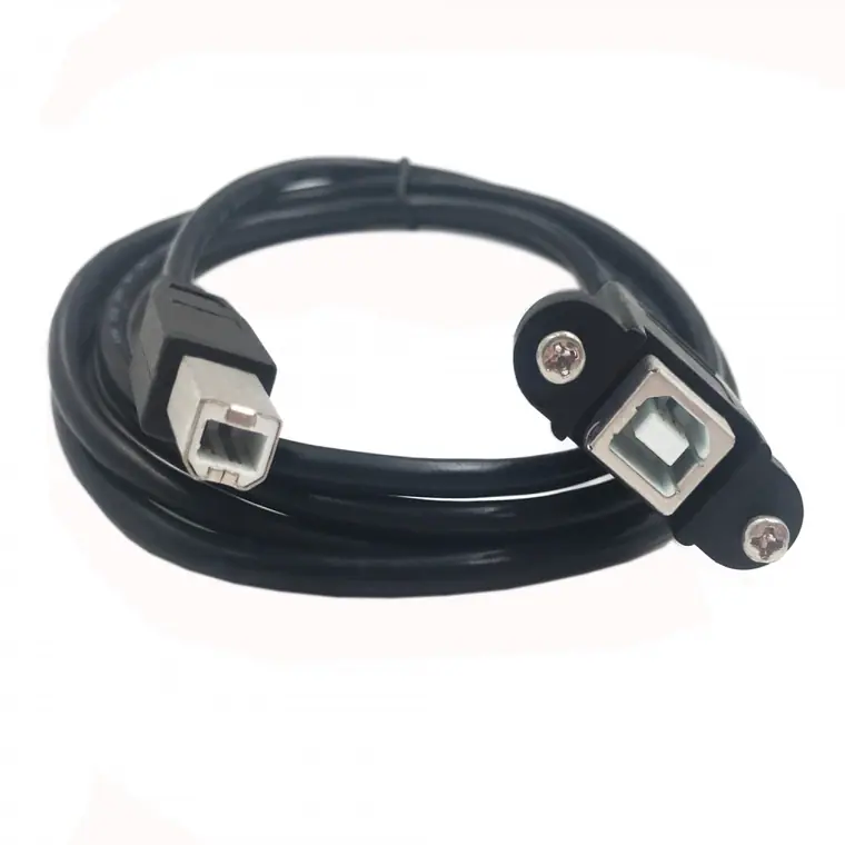USB B male to USB B female print cable