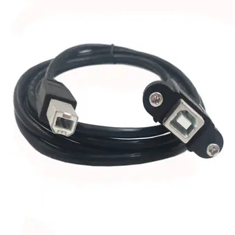 USB B male to USB B female print cable