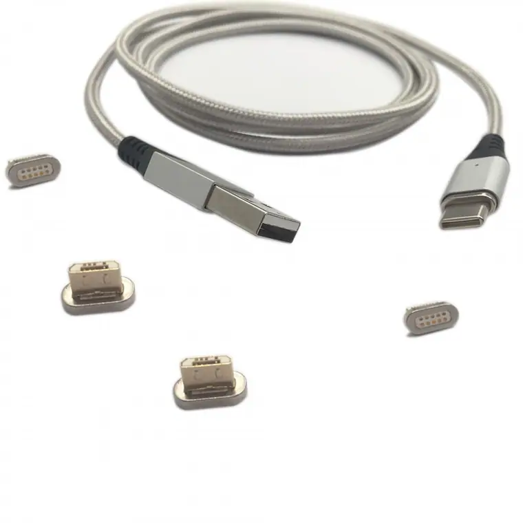 usb to type-c micro Magnetic charger cable