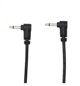 3.5mm mono angle male to male audio cable view 2