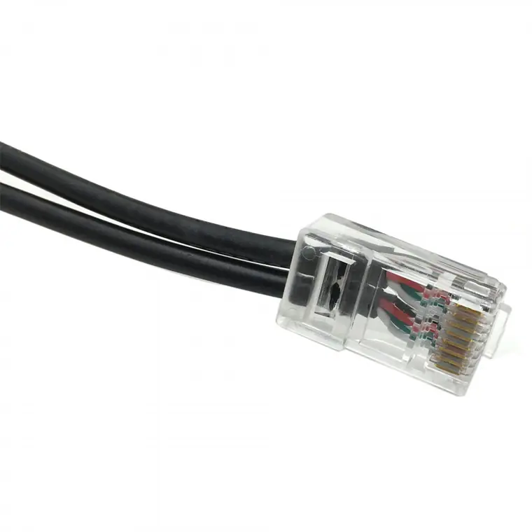 RJ45 to 2 3.5mm stereo male splitter cable