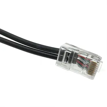 RJ45 to 2 3.5mm stereo male splitter cable view 2