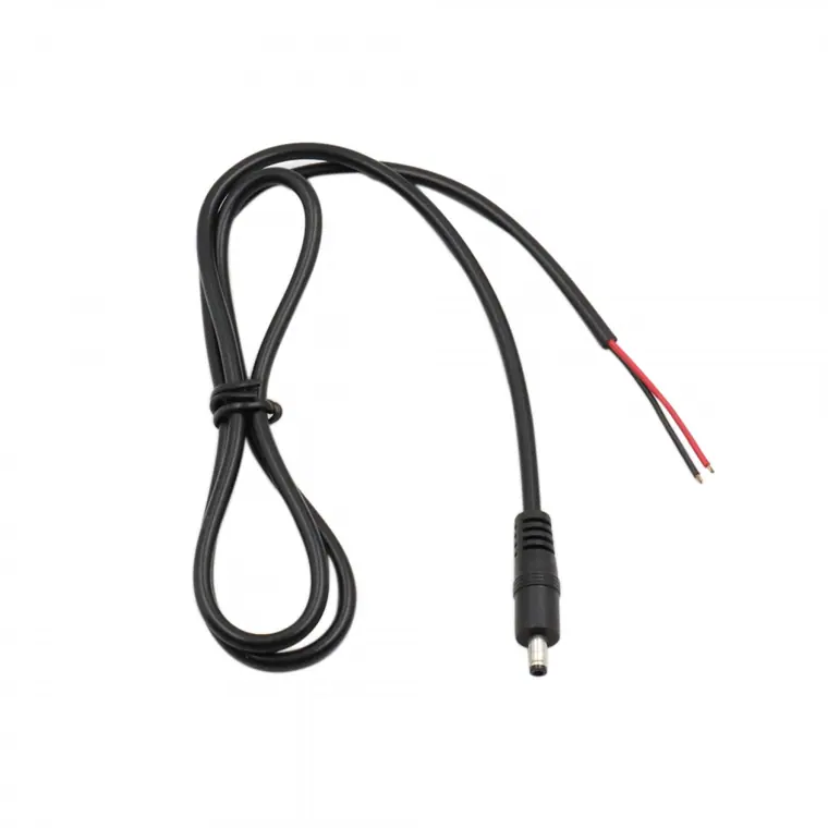 custom dc3.5*1.35 male to open cable stripped length 3.5cm tinned length 2mm
