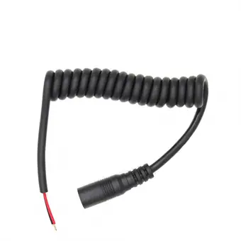 dc5.5*2.1mm female to open end spring cable view 2