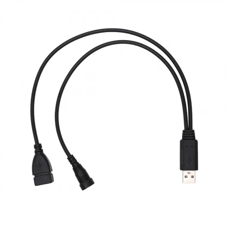 USB male to 1USB female and RCA female cable