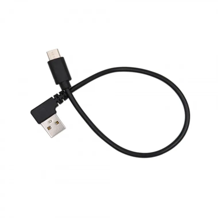 USB angle male to Type-c male charger cable