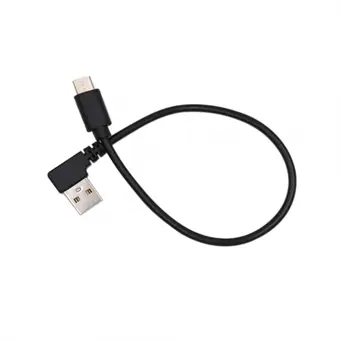 USB angle male to Type-c male charger cable view 2