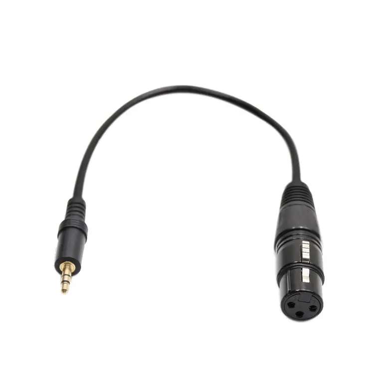 XLR3pin female to 3.5mm stereo cable