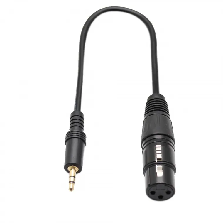 XLR3pin female to 3.5mm stereo cable