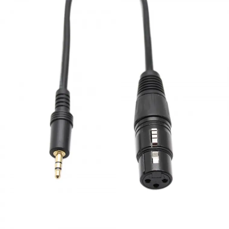 Snake XLR3pin Jack female to 3.5mm stereo Aux cable