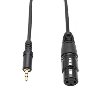 Snake XLR3pin Jack female to 3.5mm stereo Aux cable view 2