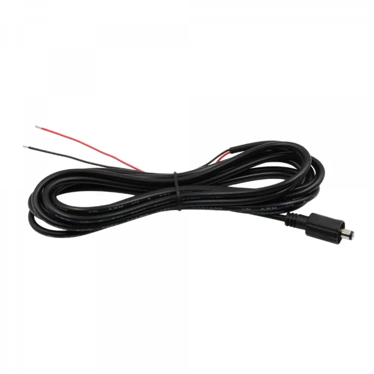 dc5521male to open end waterproof cable outdoor power cable