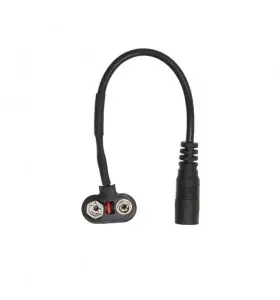 dc5.5*2.1mm female to 9v snap battery cable