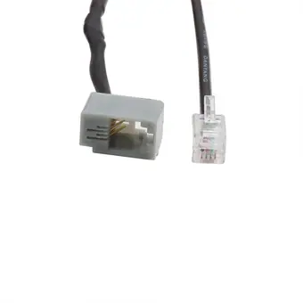 best selling RJ 11 4pin male to female cable black pvc Telephone cable view 2