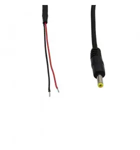 dc4.0*1.7mm male to open pvc cable Cover with braided thread led cable view 2