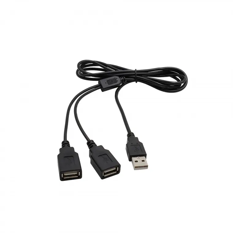 USB male to 2 female splitter charger cable 1.7M split line 11cm
