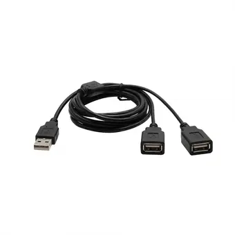 USB male to 2 female splitter charger cable 1.7M split line 11cm