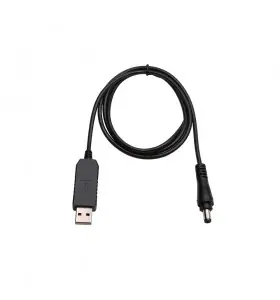 USB 5v to 12v dc5521 male with lock step up cable LED cable view 2