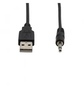 USB to 3.5mm mono male cable Automobile AUX audio conversion cable view 2