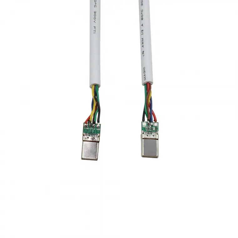 Type-c male to male with e-mark chip fast charge PD QC 5A