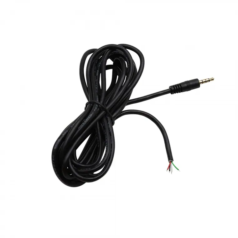 3.5mm 4pole stereo male to open cable Audio extension cable
