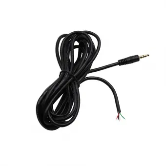 3.5mm 4pole stereo male to open cable Audio extension cable view 2
