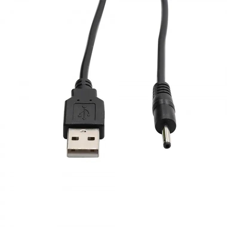 usb to dc3.0*1.1 mm male cable 22AWG*2C OD3.5mm led cable
