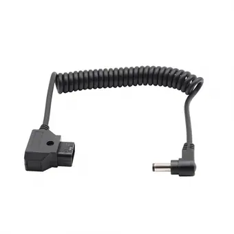 dc5.5*2.5mm angle male to d-tap male spring cable view 2
