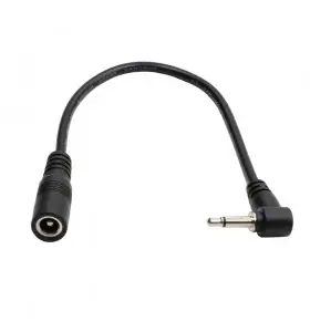 dc5.5*2.1 female to 3.5mm mono angle male cable view 2