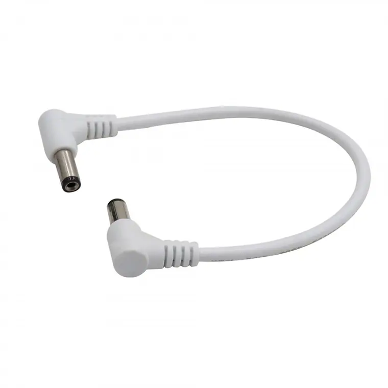 dc5.5*2.1mm angle male to female 90 degree power solar cable