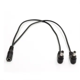 dc5.5*2.1 female to 2 angle male splitter cable Copper Electric Cable