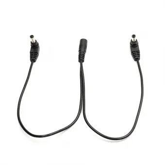 dc5.5*2.1 female to 2 angle male splitter cable Copper Electric Cable view 2