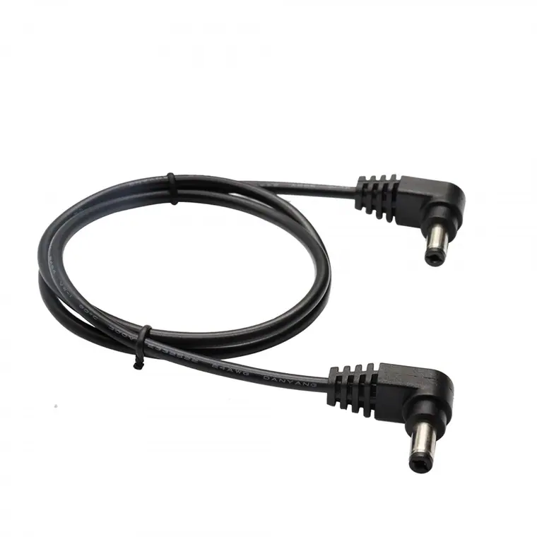 dc5.5*2.1 angle male to angle male cable 90 degree power solar cable