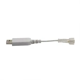 Tensile bending usb 5v to 12v M12 2pin female transparent cable