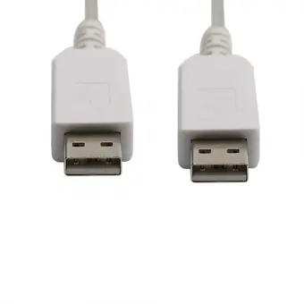 Tensile bending usb 5v to 12v M12 2pin female transparent cable view 2